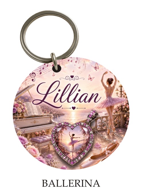 Ballerina KeyPix keyring