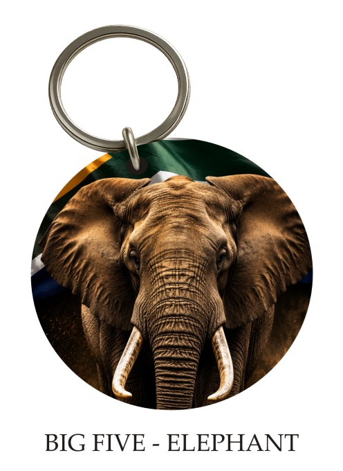 Big Five — Elephant KeyPix keyring