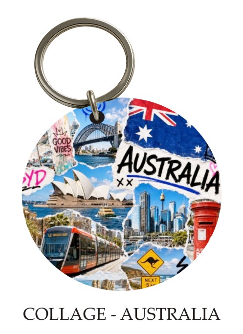 Collage — Australia KeyPix keyring