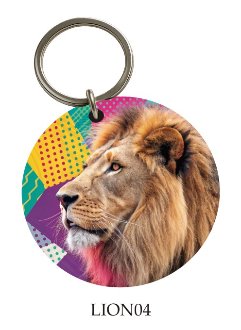Lion Pop KeyPix keyring