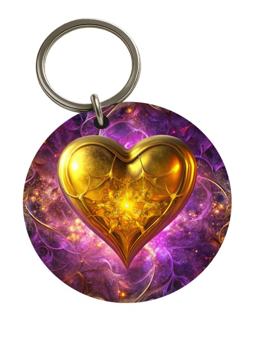 Heart of Gold KeyPix keyring