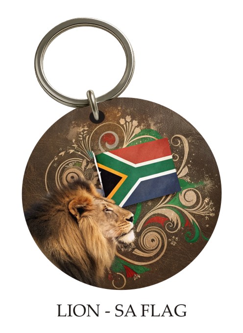Lion — SA Flag KeyPix keyring