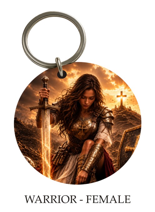 Warrior Female KeyPix keyring