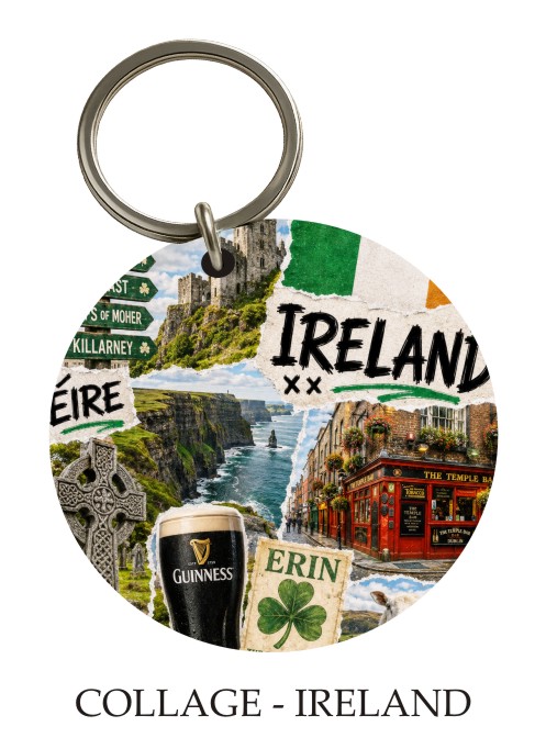 Collage — Ireland KeyPix keyring