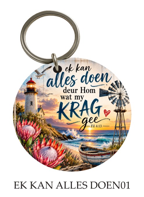 Ek Kan Alles Doen KeyPix keyring