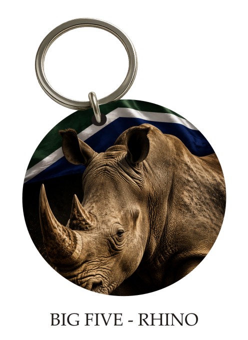 Big Five — Rhino KeyPix keyring
