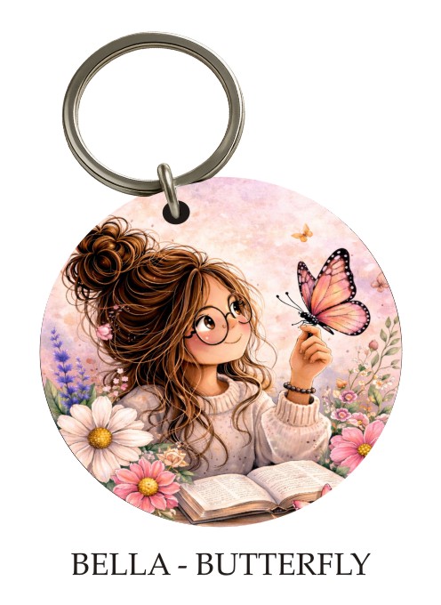 Bella Butterfly KeyPix keyring