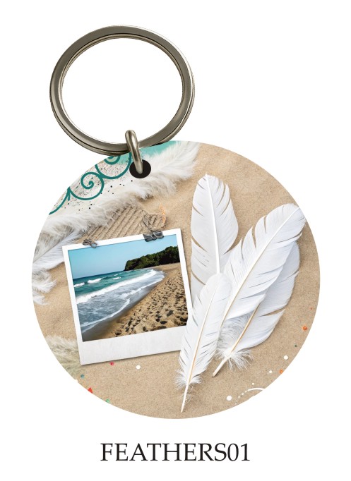 Feathers KeyPix keyring