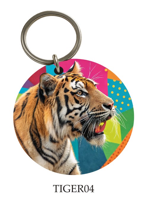 Tiger Pop KeyPix keyring