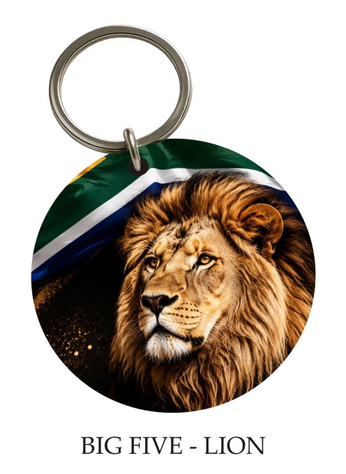 Big Five — Lion KeyPix keyring