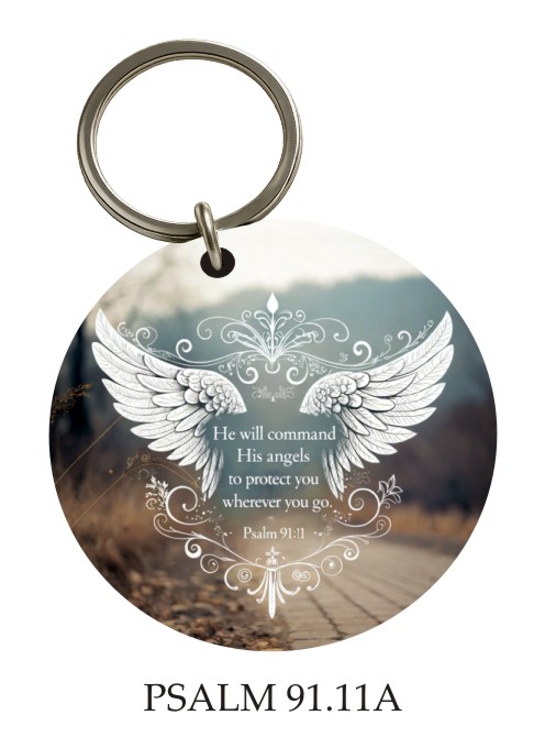 Psalm 91:11 KeyPix keyring