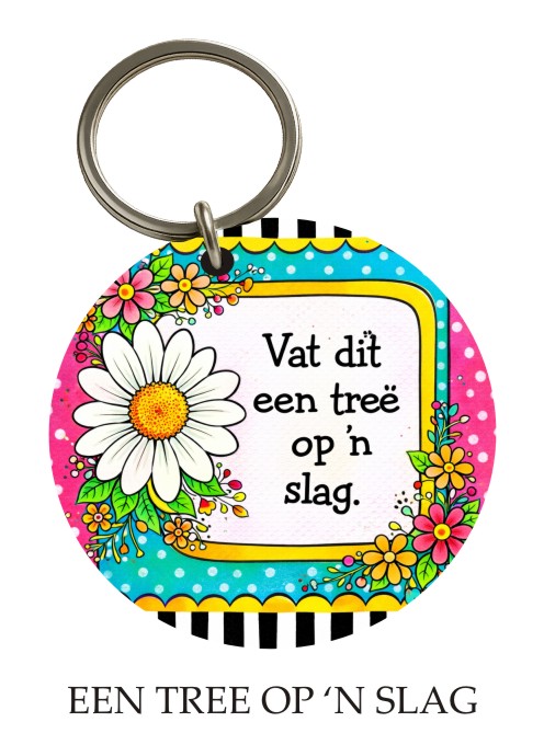 Een Treë op 'n Slag KeyPix keyring