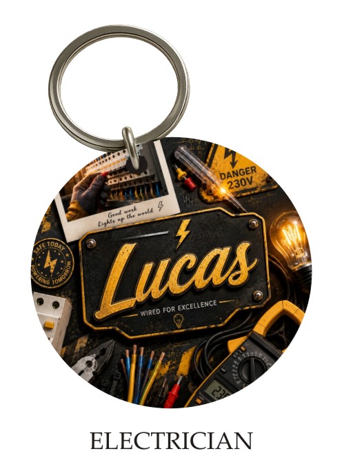 Electrician KeyPix keyring